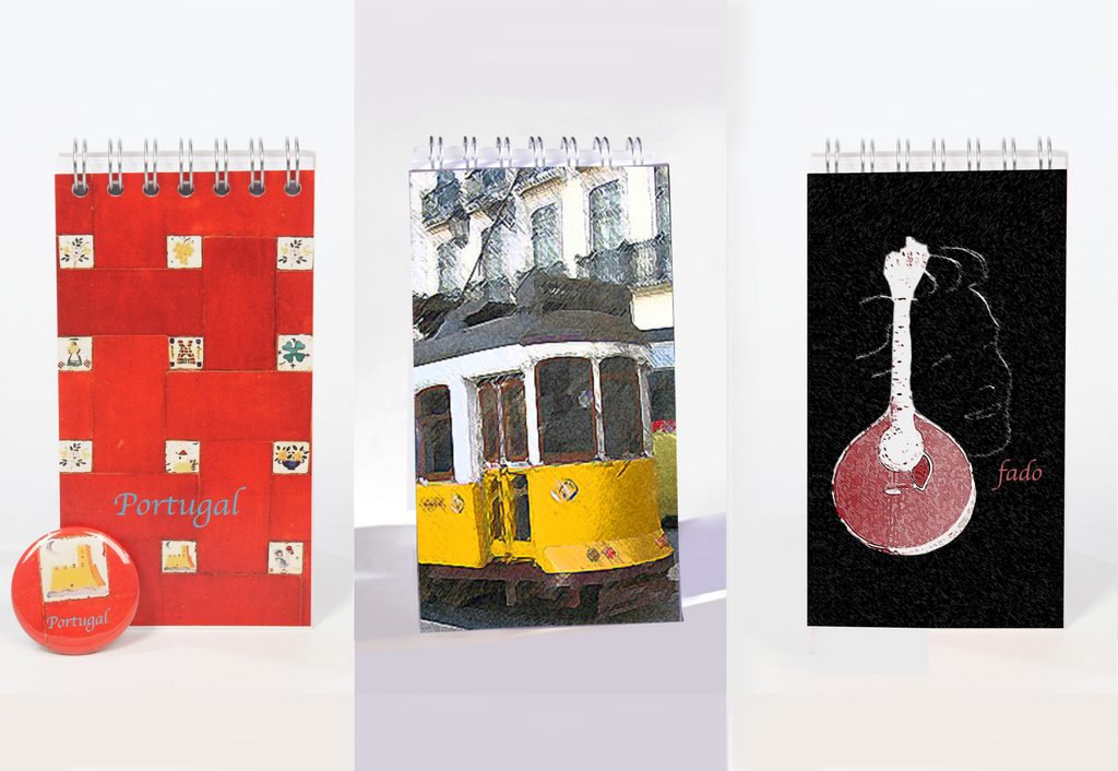 Telimport, Lissabon,
Notizbücher mit Motiven der legendären Straßenbahn Linha 28.